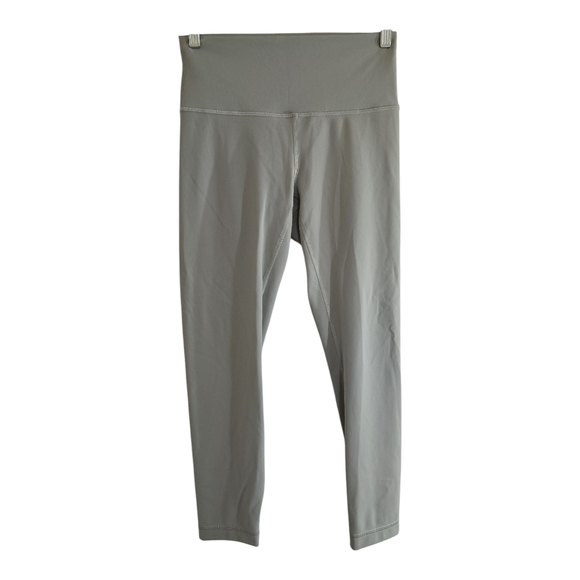 Lululemon Wunder Train High-Rise Crop 23" Laurel Green 8 Everlux Cooling Fabric - Picture 4 of 9